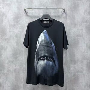 Authentic Givenchy Black Shark Print Men's Tee